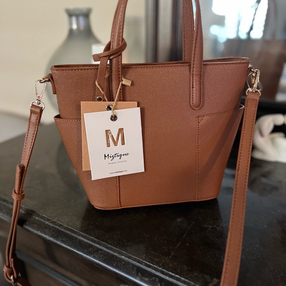 Miztique Vegan Leather Shoulder Bag, Women's Fashion, Bags & Wallets,  Shoulder Bags on Carousell